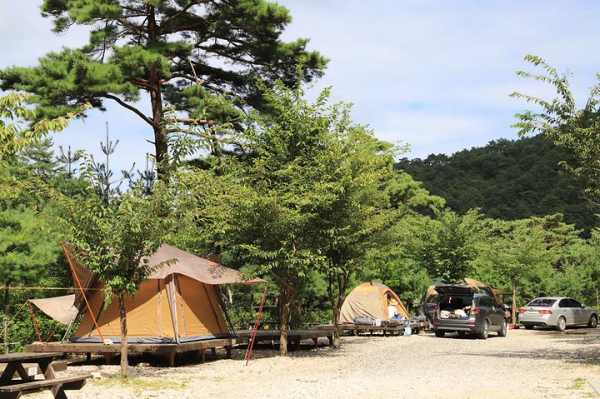 국립검봉산자연휴양림야영장
