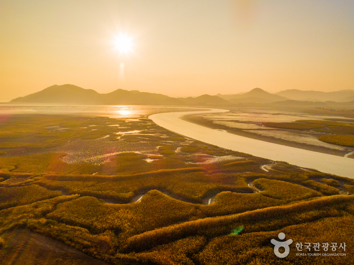 Feuchtgebiete der Bucht Suncheonman (순천만습지 (구, 순천만자연생태공원)) Feuchtgebiete der Bucht Suncheonman (순천만습지 (구, 순천만자연생태공원))